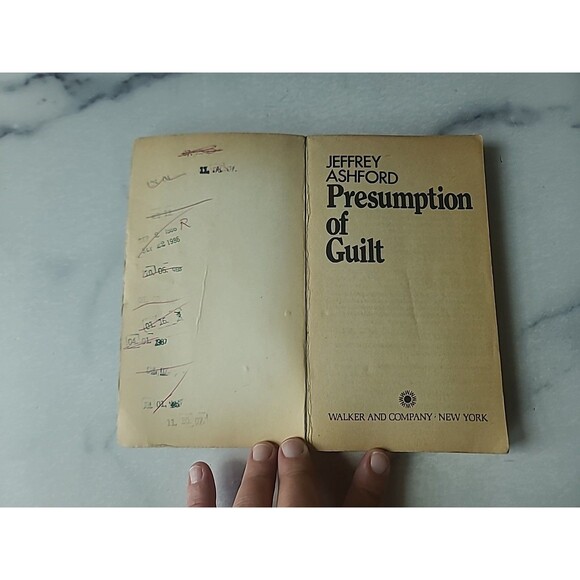 Presumption Of Guilt By Jeffrey Ashford Paperback - Picture 2 of 10